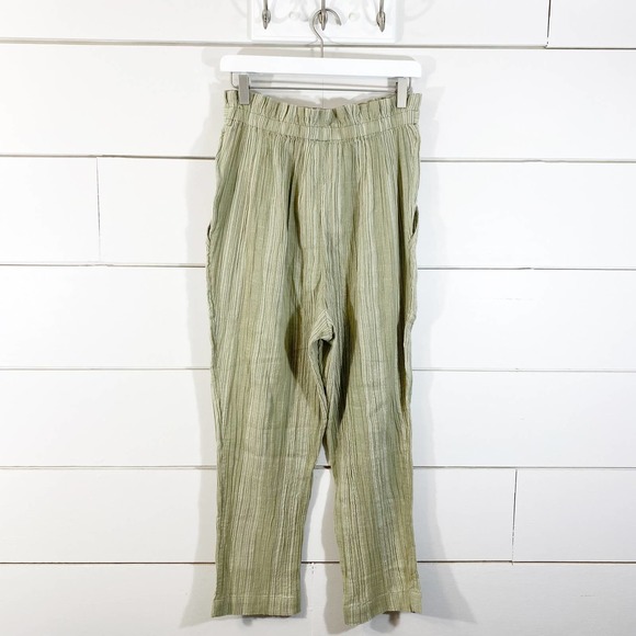 NWT Free People Semi Sweet Sage Striped Pant - Picture 4 of 11